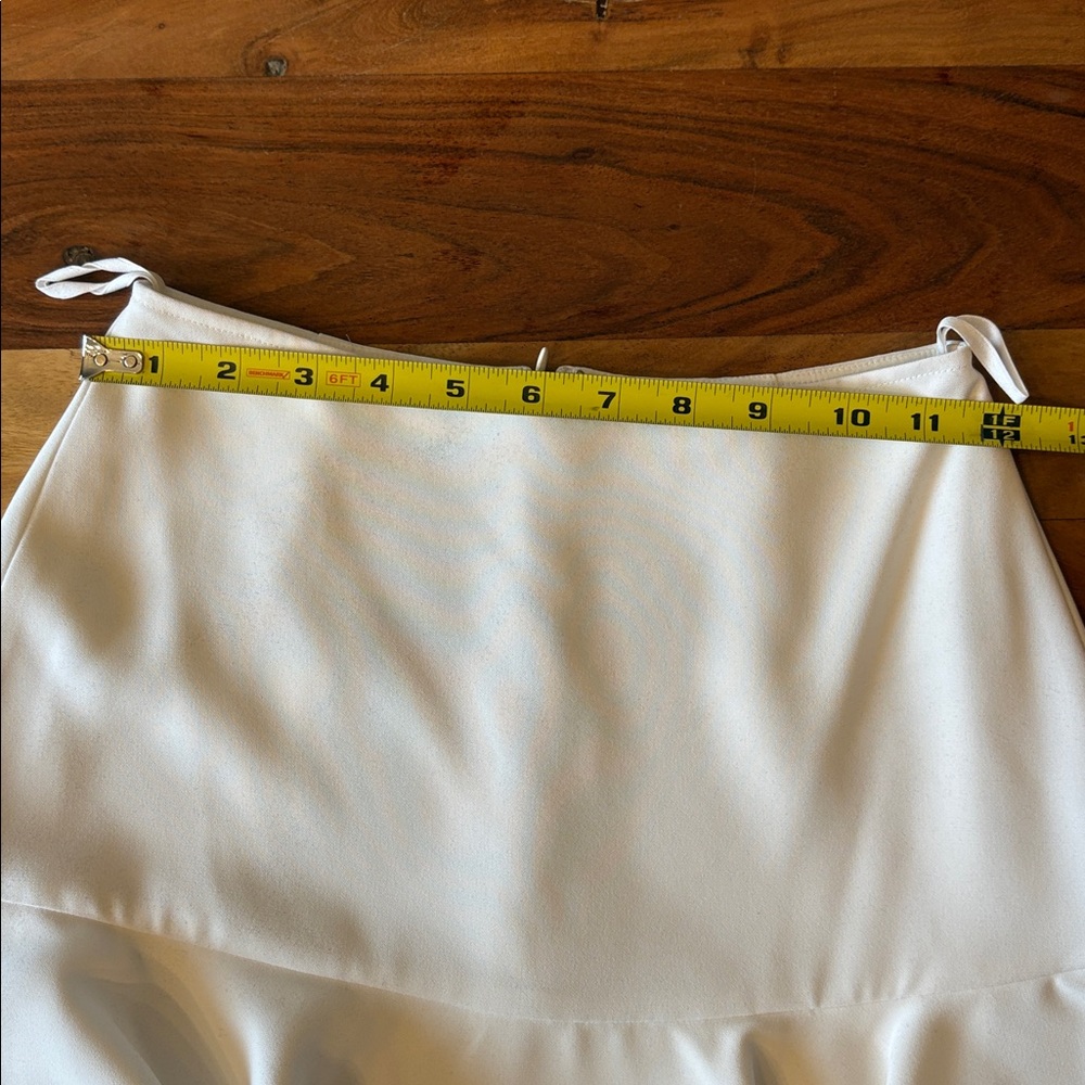 Sunday Best White Tiered Ruffle Mini Skirt – Size 00 - Picture 6 of 9